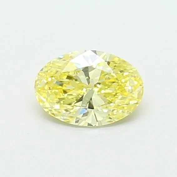 0.44ct OVAL Fancy Yellow VVS2 Coloured Lab diamond
