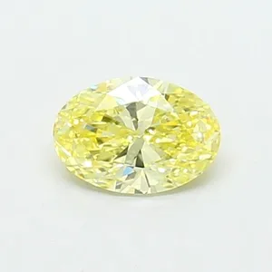 0.44ct OVAL Fancy Yellow VVS2 Coloured Lab diamond
