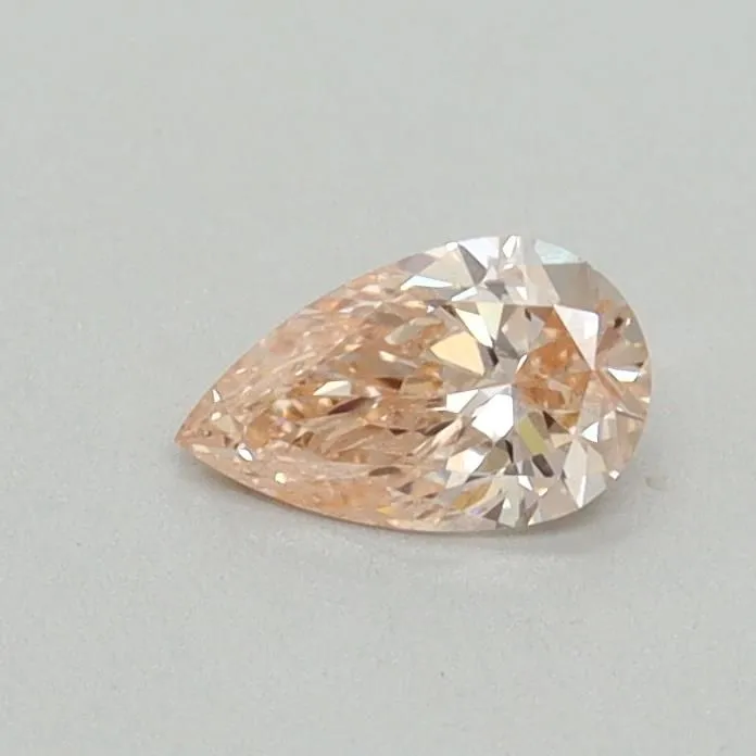 0.30ct PEAR Fancy Pink VS2 Coloured Lab diamond