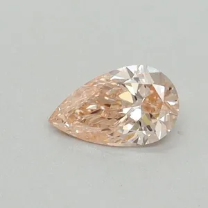 0.3ct PEAR Fancy Pink VS2 Coloured Lab diamond