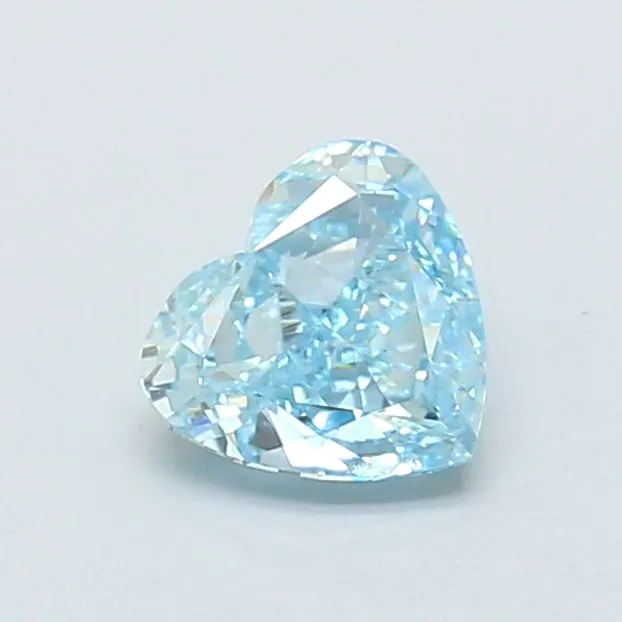 1.01ct HEART Fancy Intense Blue VVS2 Coloured Lab diamond