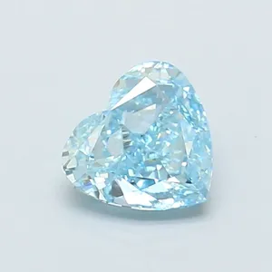 1.01ct HEART Fancy Intense Blue VVS2 Coloured Lab diamond
