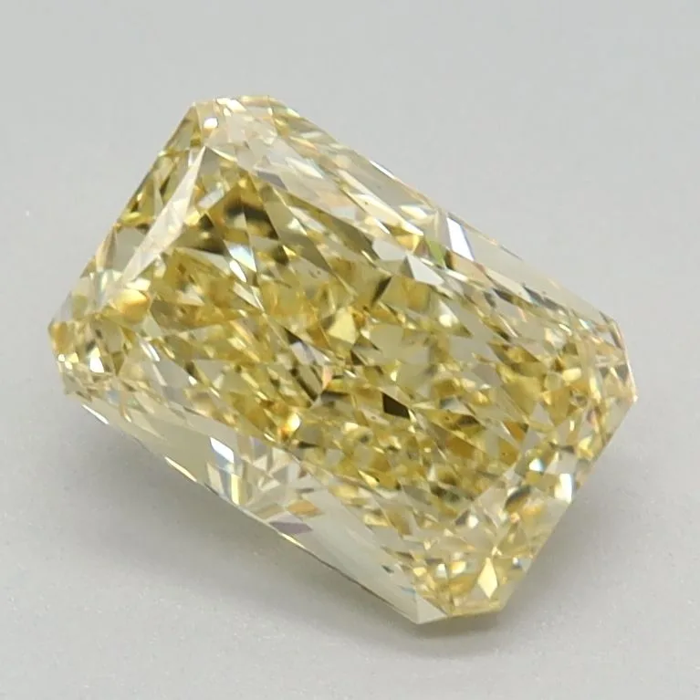 1.14ct RADIANT Fancy Intense Yellow VS1 Coloured Lab diamond