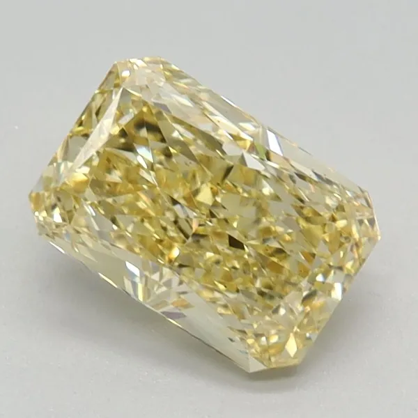1.14ct RADIANT Fancy Intense Yellow VS1 Coloured Lab diamond