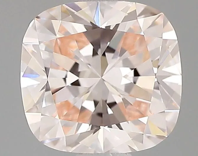 0.71ct CUSHION Fancy Pink VVS2 Coloured Lab diamond
