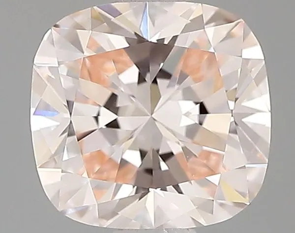 0.71ct CUSHION Fancy Pink VVS2 Coloured Lab diamond