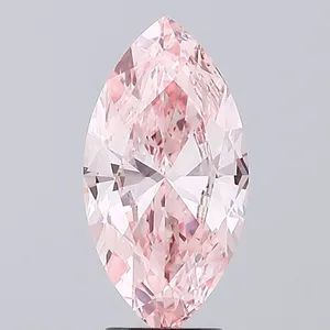 3ct MARQUISE Fancy Vivid Pink VVS2 Coloured Lab diamond