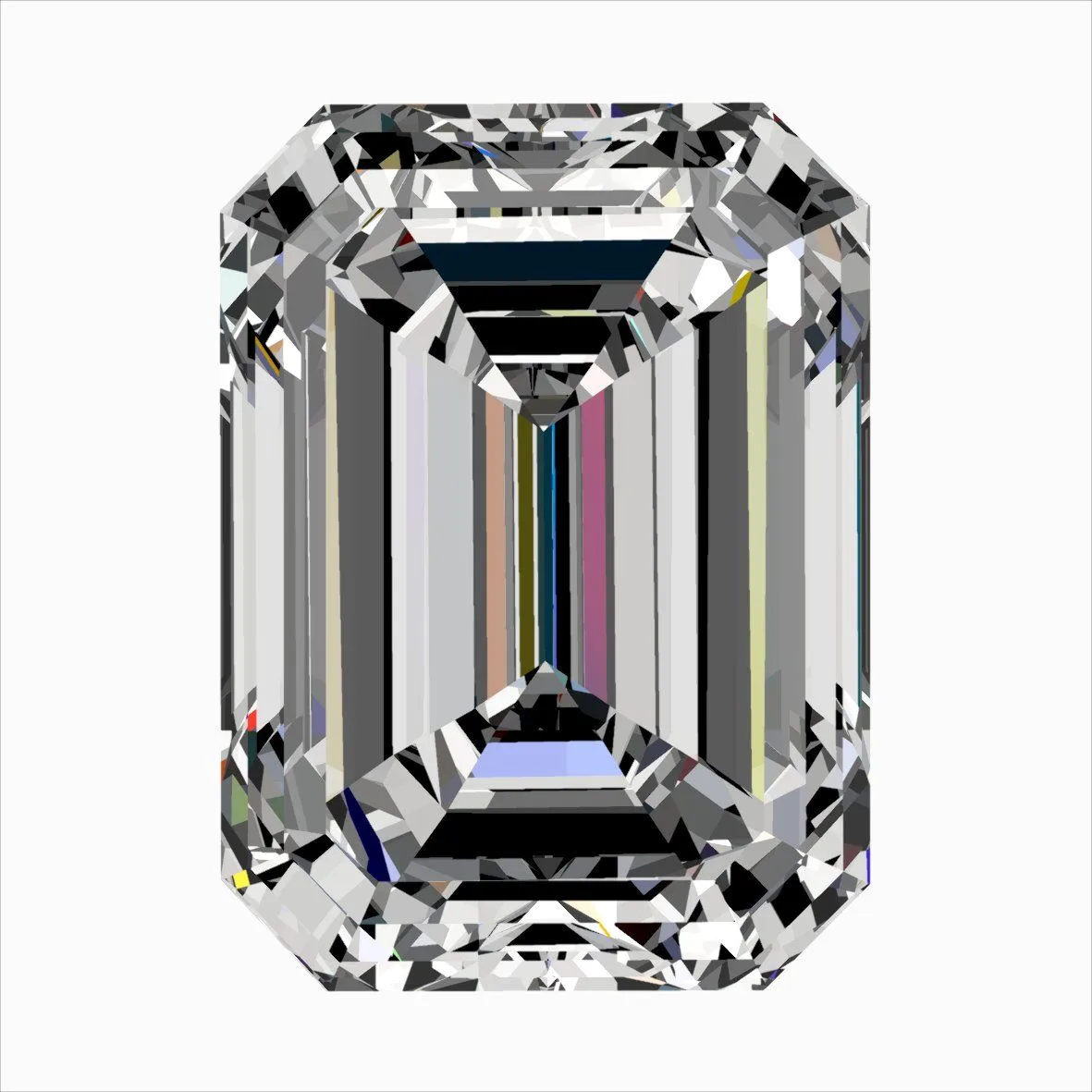 0.58ct EMERALD H VS2 Natural diamond