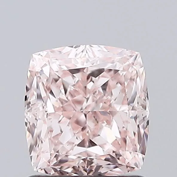 1.23ct CUSHION Fancy Intense Pink VS1 Coloured Lab diamond