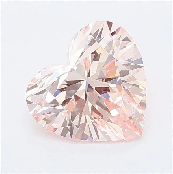1.27ct HEART Fancy Intense Pink VVS2 Coloured Lab diamond