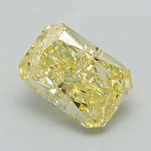 1.05ct RADIANT Fancy Yellow VS1 Coloured Lab diamond