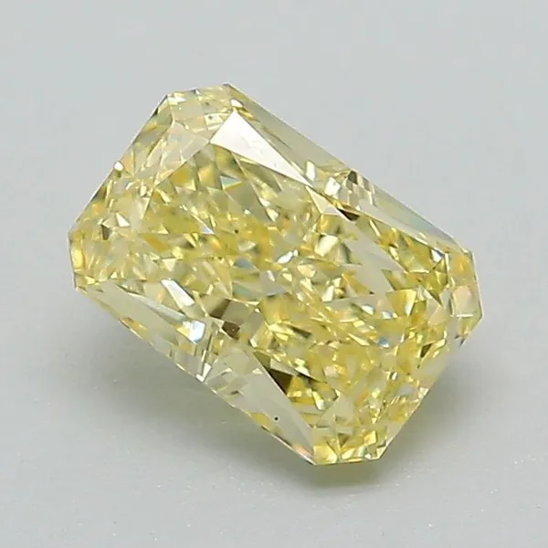 1.05ct RADIANT Fancy Yellow VS1 Coloured Lab diamond