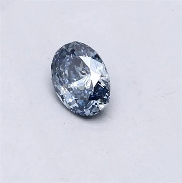 0.31ct OVAL Fancy Vivid Blue VS2 Coloured Lab diamond