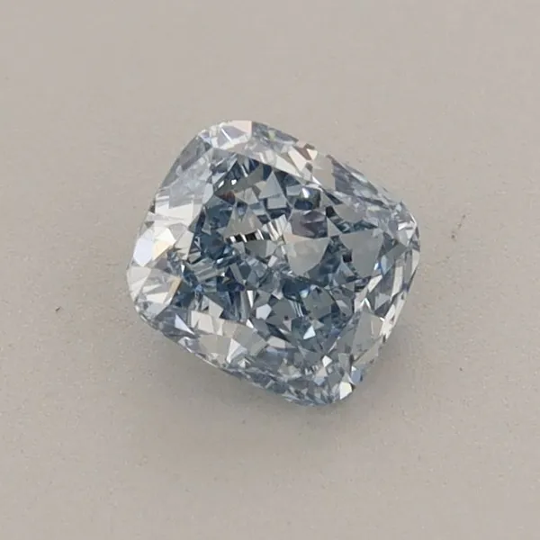 0.53ct CUSHION Fancy Intense Blue VS1 Coloured Lab diamond