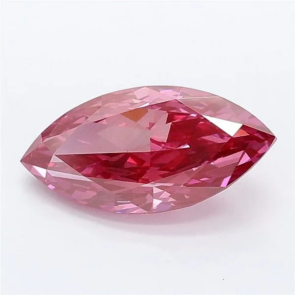 2.07ct MARQUISE Fancy Vivid Pink VVS2 Coloured Lab diamond