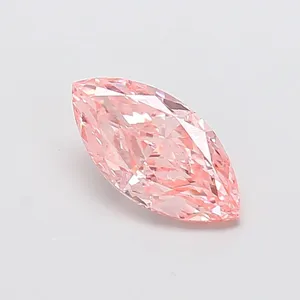 1.62ct MARQUISE Fancy Vivid Pink VS1 Coloured Lab diamond