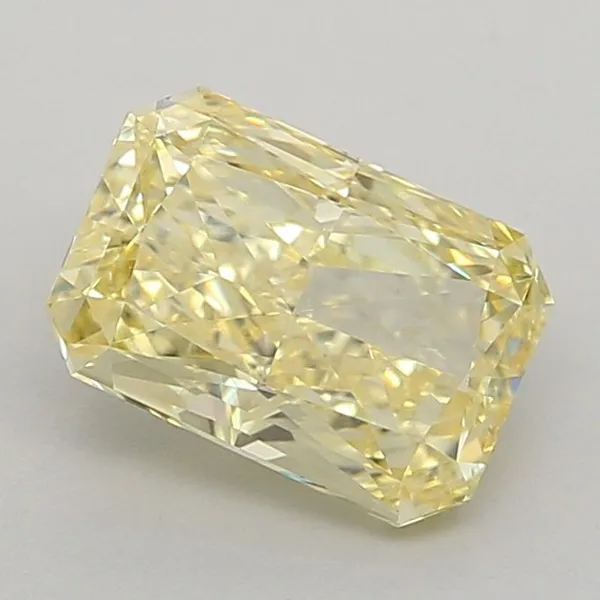 1.09ct RADIANT Fancy Vivid Yellow VS1 Coloured Lab diamond