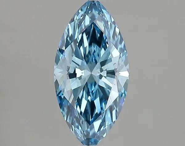 1.39ct MARQUISE Fancy Vivid Blue VS1 Coloured Lab diamond