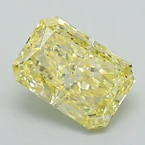 1.19ct RADIANT Fancy Intense Yellow VS1 Coloured Lab diamond