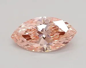 0.77ct MARQUISE Fancy Vivid Pink VS1 Coloured Lab diamond