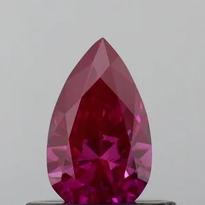 0.47ct PEAR Fancy Deep Pink VS2 Coloured Lab diamond