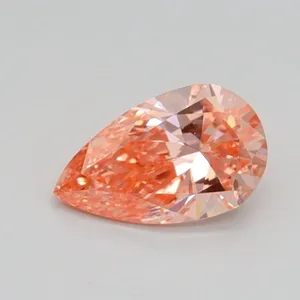 0.55ct PEAR Fancy Intense Pink SI1 Coloured Lab diamond