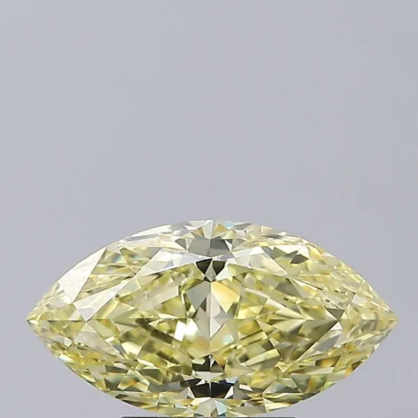 2.04ct MARQUISE Fancy Intense Yellow VVS2 Coloured Lab diamond