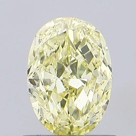 0.7ct OVAL Fancy Yellow VS1 Coloured Lab diamond