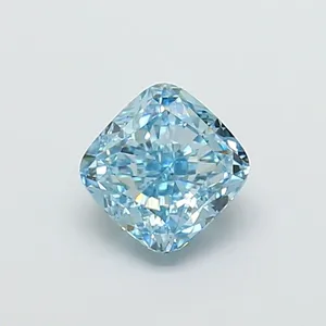 1.33ct CUSHION Fancy Vivid Blue VVS2 Coloured Lab diamond