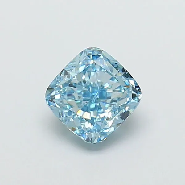 1.33ct CUSHION Fancy Vivid Blue VVS2 Coloured Lab diamond