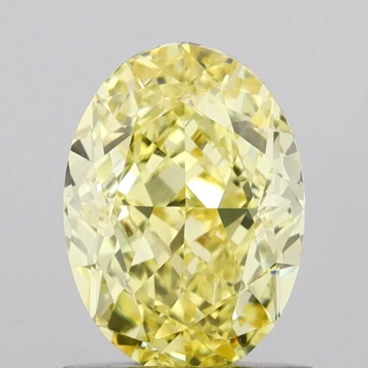 1.03ct OVAL Fancy Yellow VS1 Coloured Lab diamond