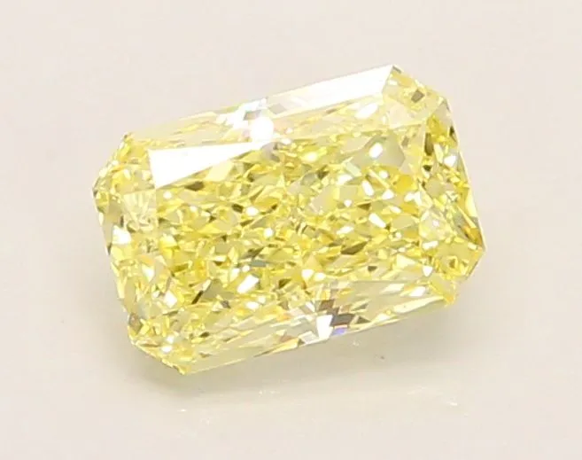 1.03ct RADIANT Fancy Yellow VS2 Coloured Lab diamond