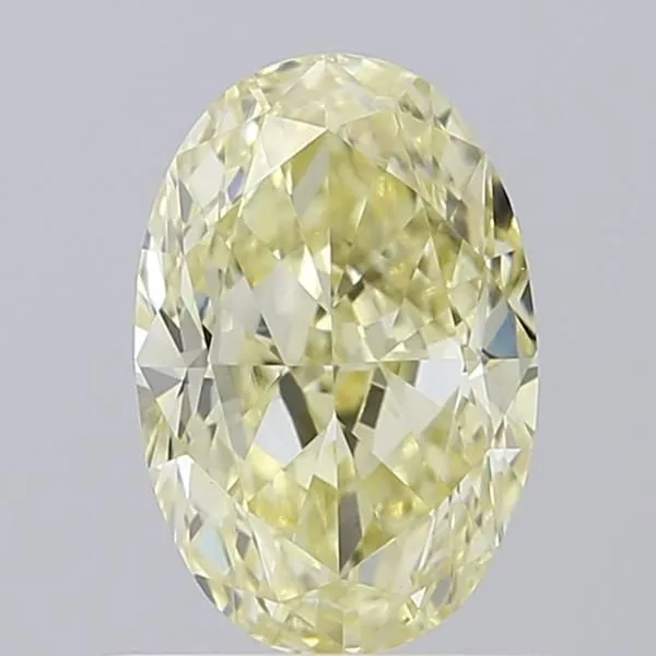 1.07ct OVAL Fancy Yellow VVS2 Coloured Lab diamond