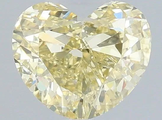 1.1ct HEART Fancy Yellow VVS2 Coloured Lab diamond