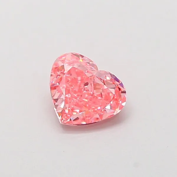 1ct HEART Fancy Vivid Pink VVS2 Coloured Lab diamond