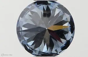 0.51ct ROUND Fancy Vivid Blue SI2 Coloured Lab diamond