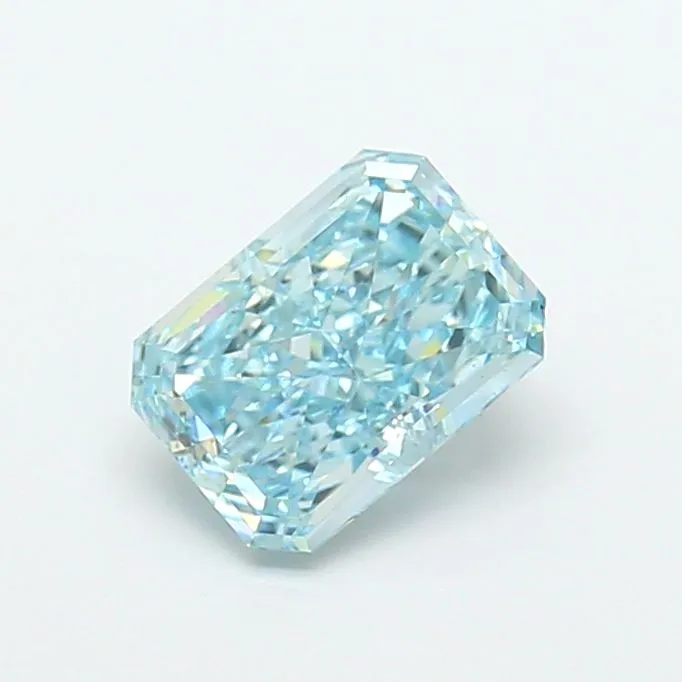 1.45ct RADIANT Fancy Vivid Blue VS1 Coloured Lab diamond
