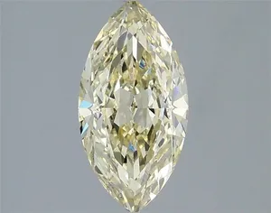 1.6ct MARQUISE Fancy Light Yellow VS1 Coloured Lab diamond