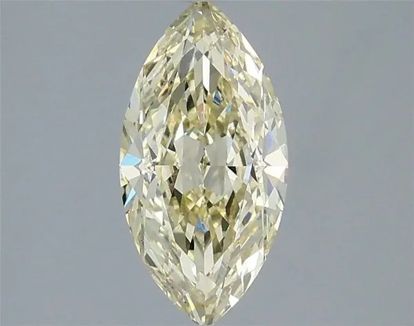 1.6ct MARQUISE Fancy Light Yellow VS1 Coloured Lab diamond