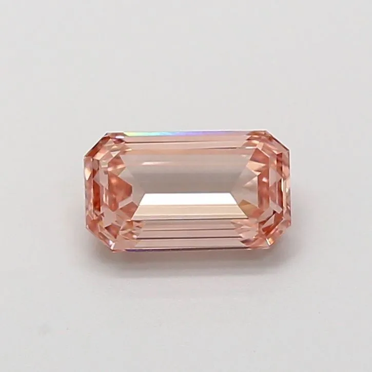1.01ct EMERALD Fancy Intense Pink VVS2 Coloured Lab diamond
