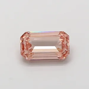1.01ct EMERALD Fancy Intense Pink VVS2 Coloured Lab diamond