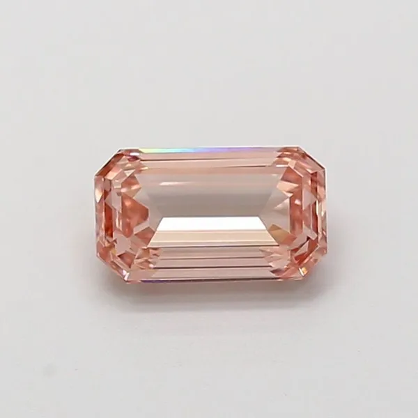 1.01ct EMERALD Fancy Intense Pink VVS2 Coloured Lab diamond