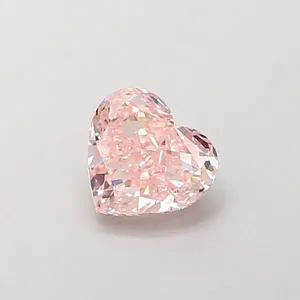 1ct HEART Fancy Intense Pink VS1 Coloured Lab diamond