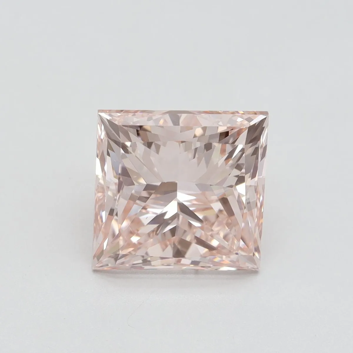 5.01ct PRINCESS Fancy Intense Pink VS1 Coloured Lab diamond