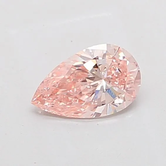 0.91ct PEAR Fancy Vivid Pink VS1 Coloured Lab diamond