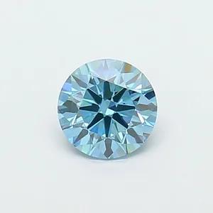 1.1ct ROUND Fancy Vivid Blue VVS2 Coloured Lab diamond