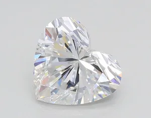 1ct HEART D VVS2 Lab diamond