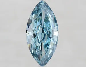 2.82ct MARQUISE Fancy Vivid Blue VS1 Coloured Lab diamond