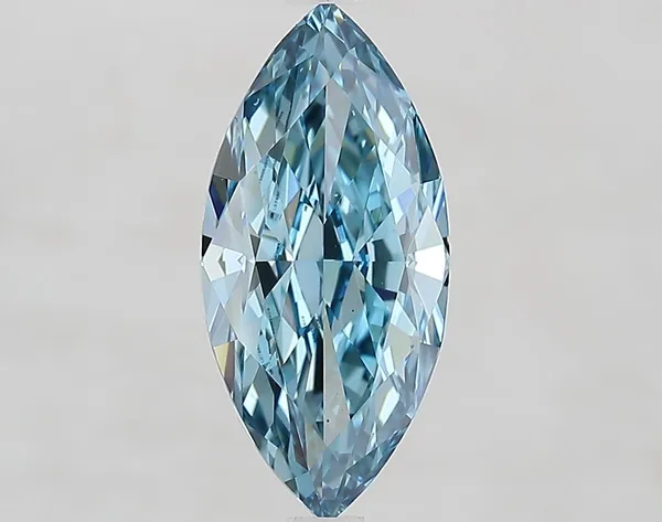2.82ct MARQUISE Fancy Vivid Blue VS1 Coloured Lab diamond