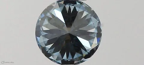 0.3ct ROUND Fancy Vivid Blue IF Coloured Lab diamond